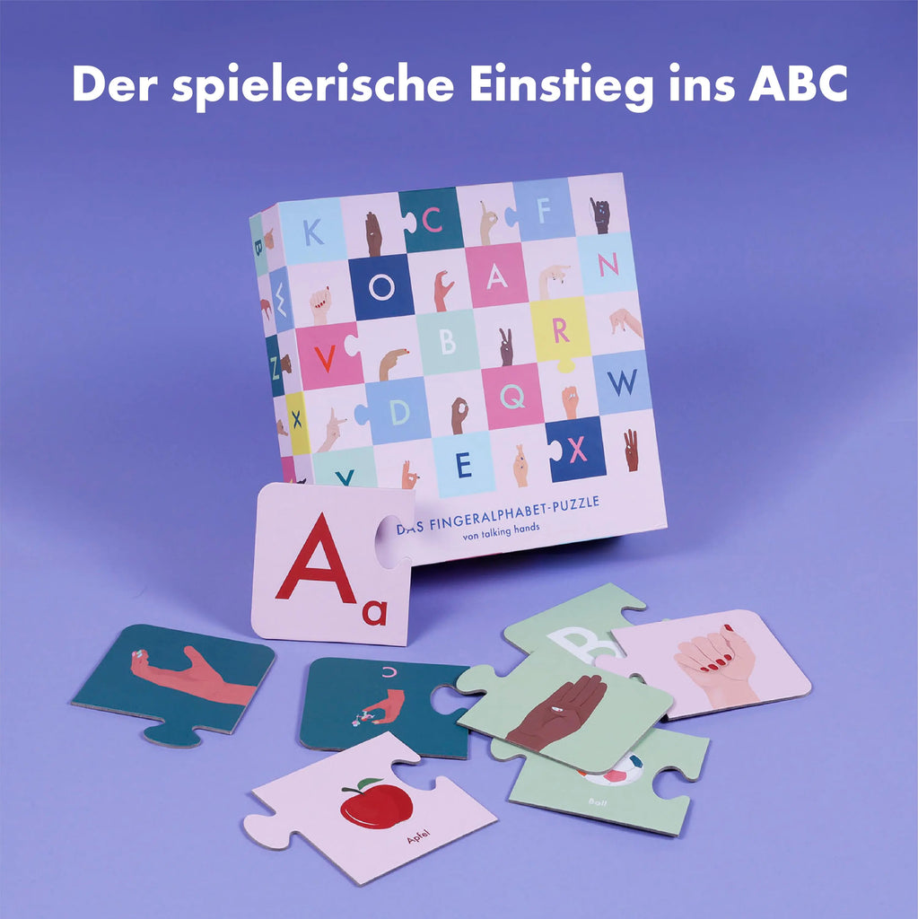 Puzzle Fingeralphabet-/ABC talking hands flipbooks