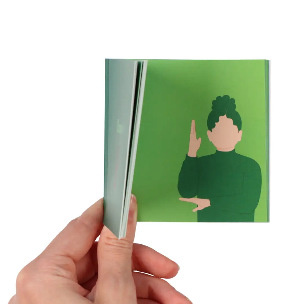 Baum + Wald Gebärden Daumenkino talking hands flipbooks