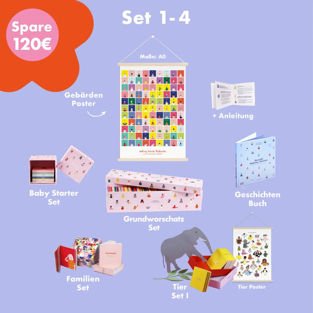 Das Grundwortschatz-Bundle talking hands flipbooks