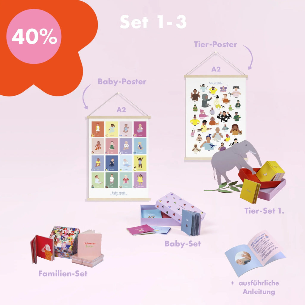 Das große Babygebärden-Bundle talking hands flipbooks