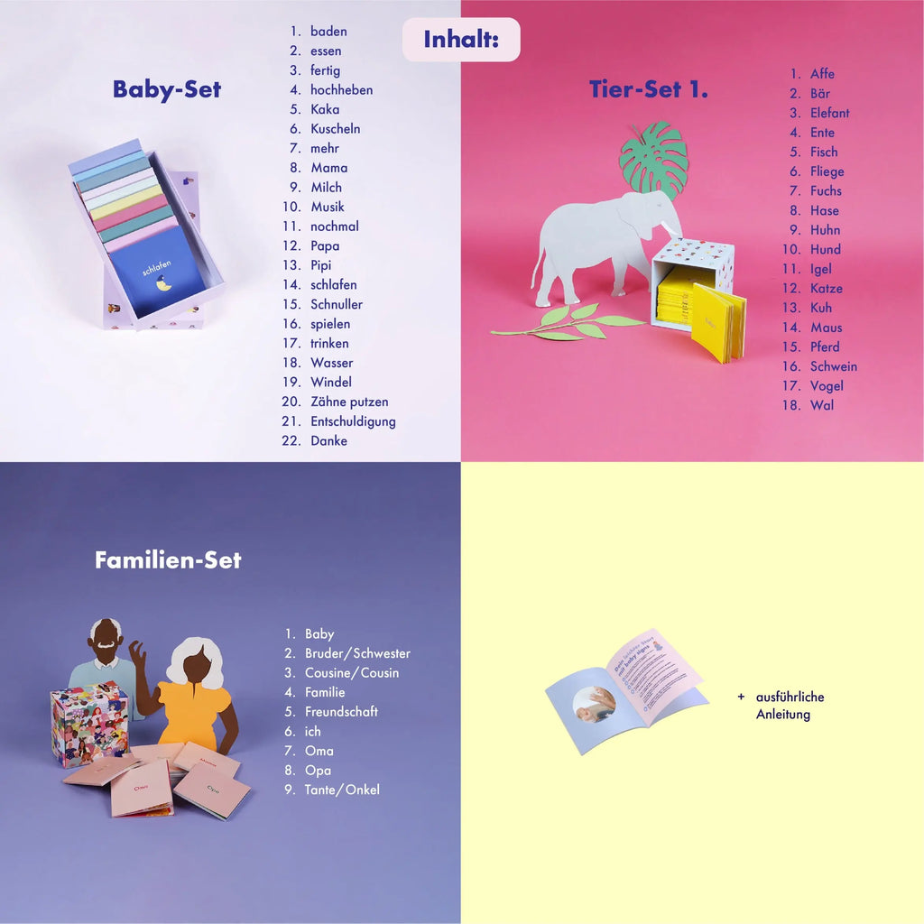 Das große Babygebärden-Bundle talking hands flipbooks