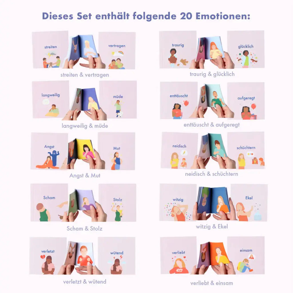 Emotionen Gebärden Set talking hands flipbooks