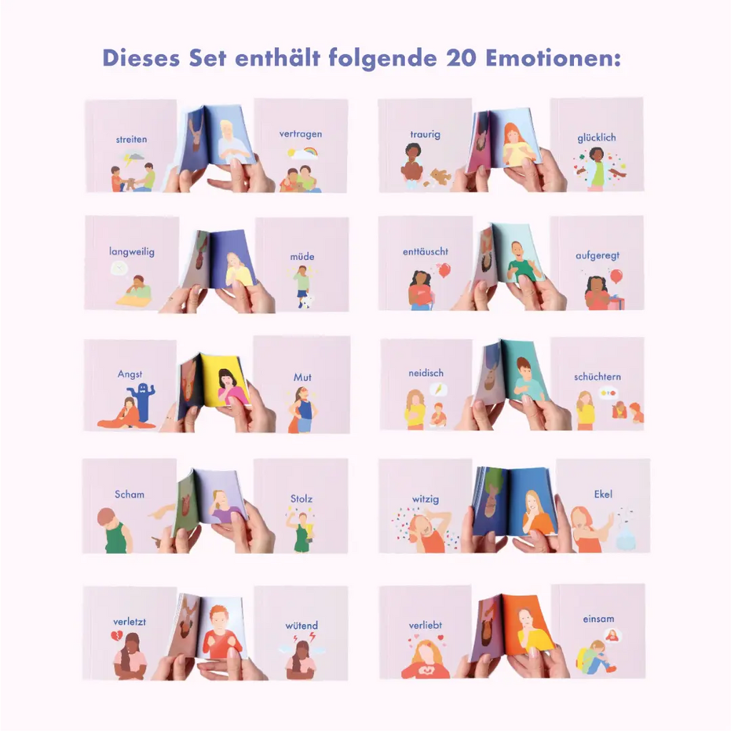 Emotionen Gebärden Set talking hands flipbooks