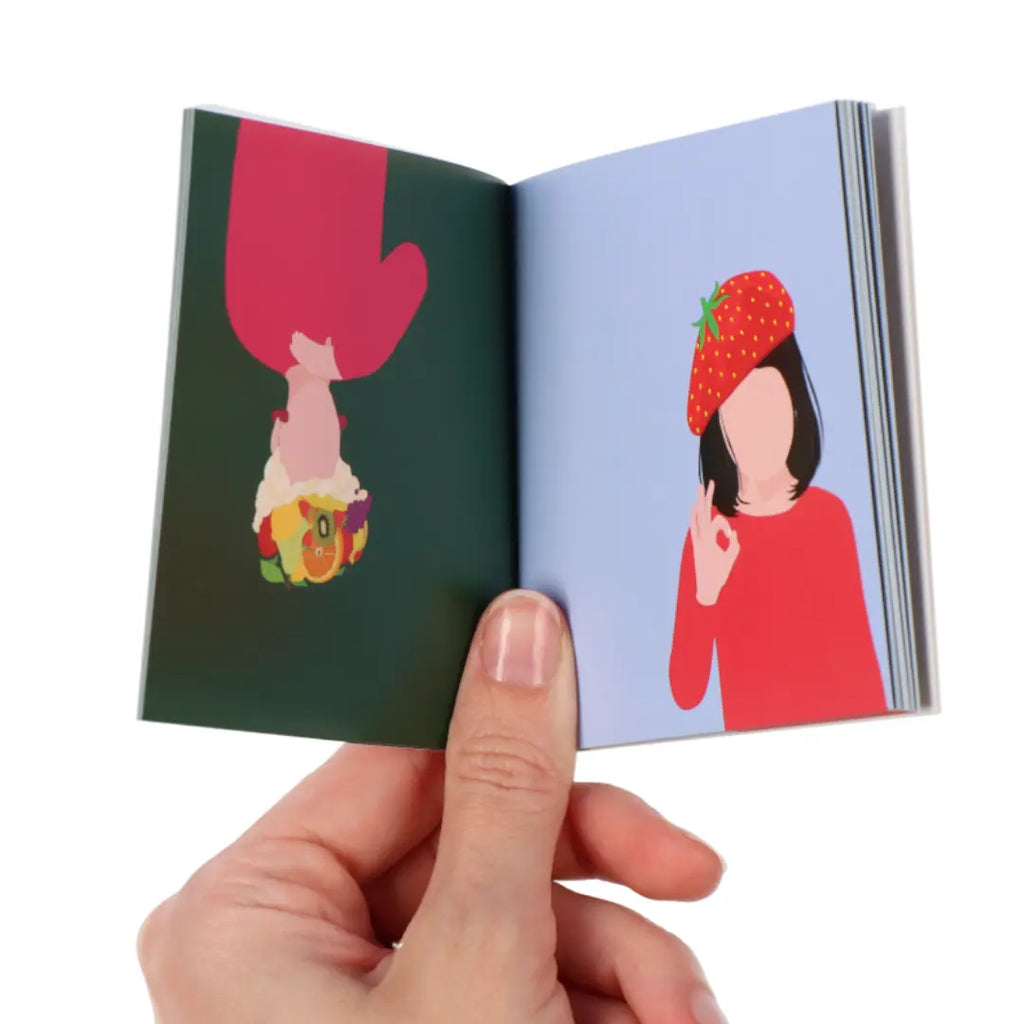 Erdbeere + Obst Gebärden Daumenkino talking hands flipbooks