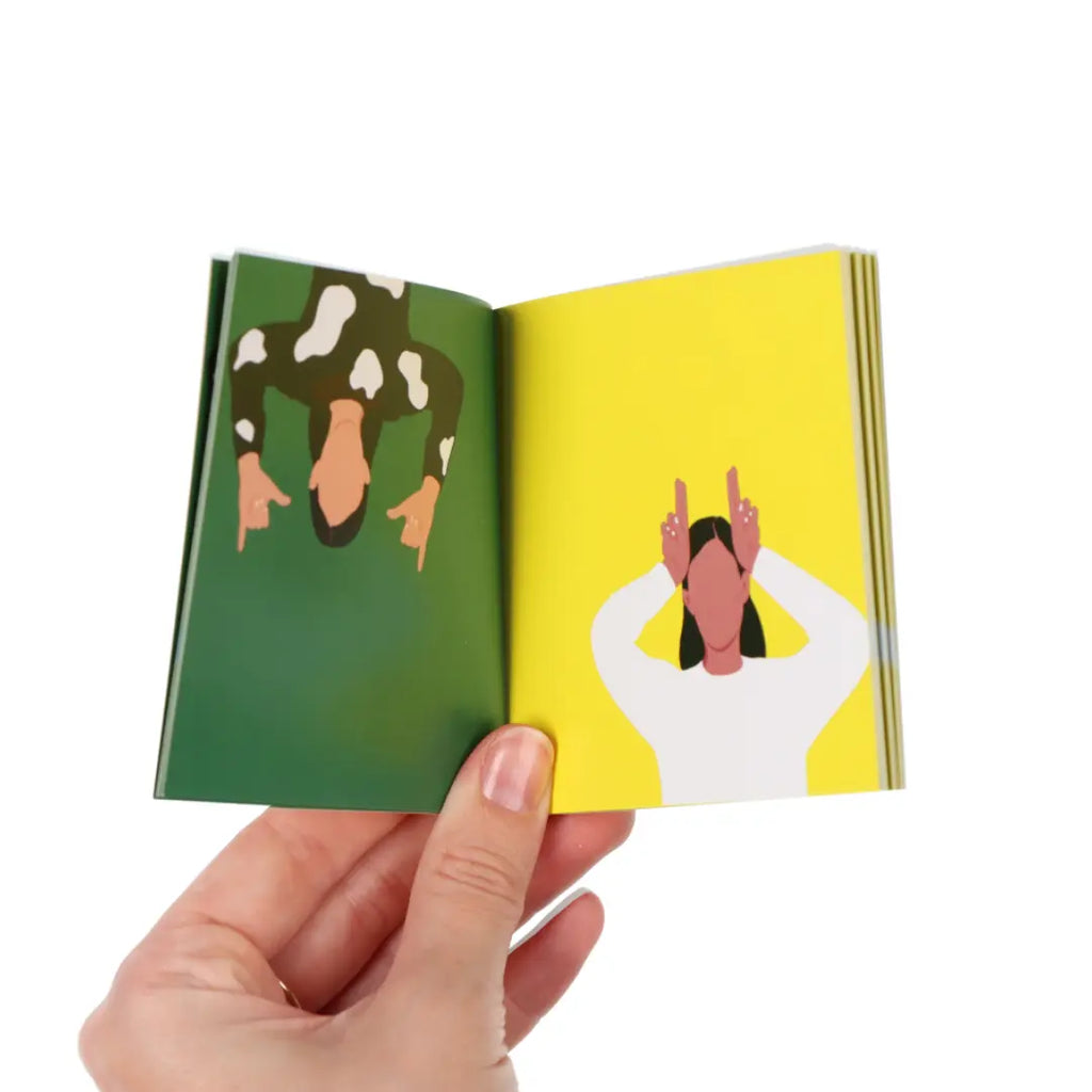 Hase + Kuh Gebärden Daumenkino talking hands flipbooks