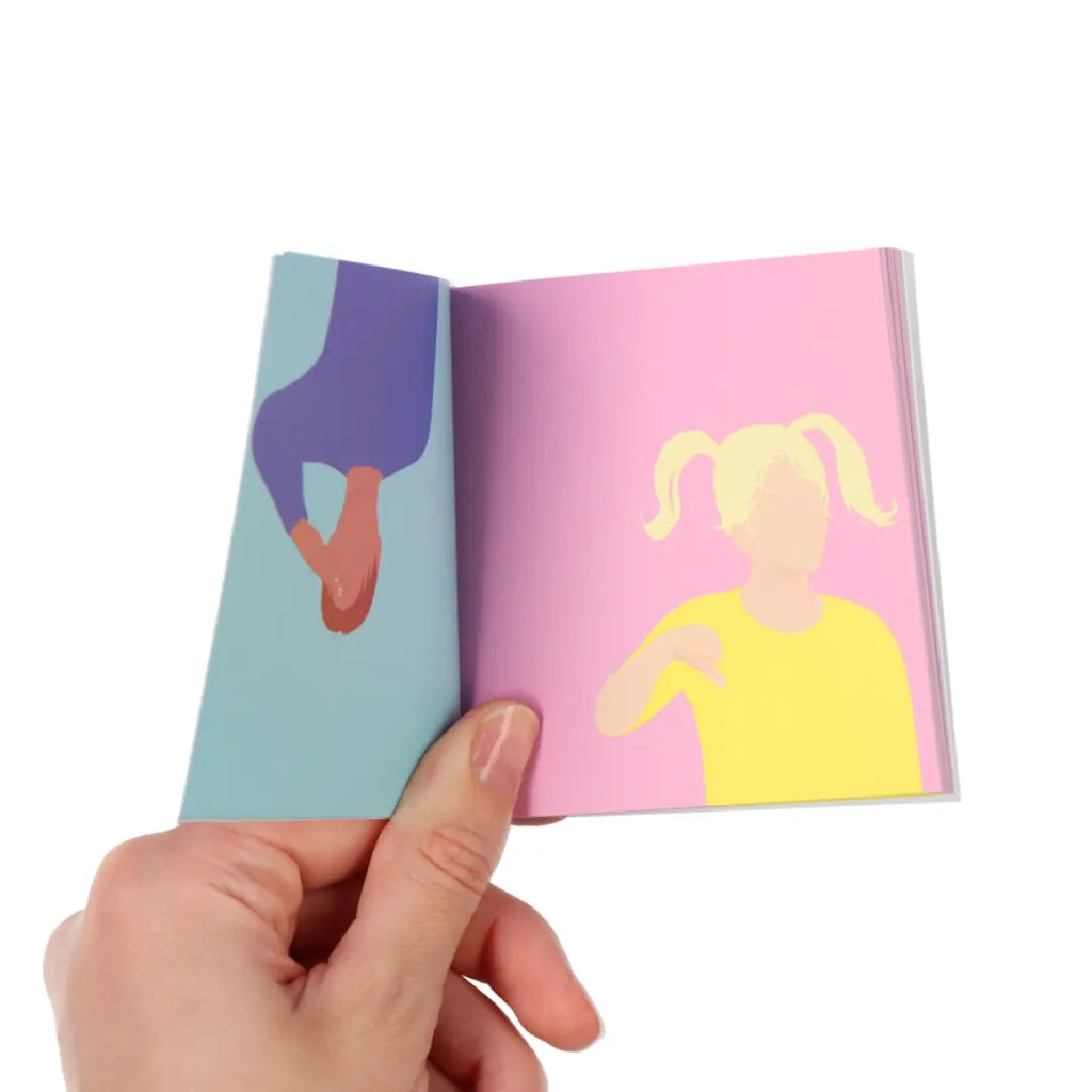 Junge Gebärden Daumenkino talking hands flipbooks