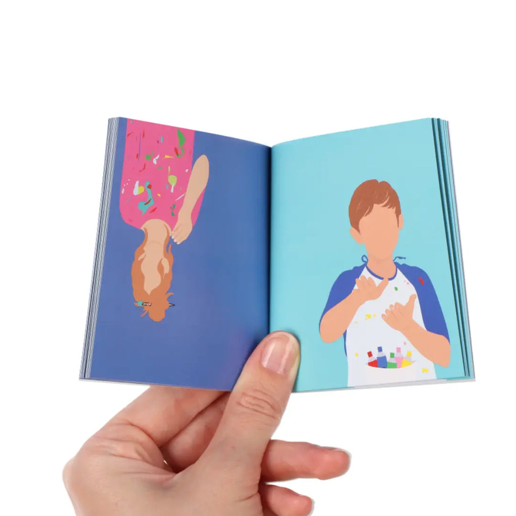 malen + Farben Gebärden-Daumenkino talking hands flipbooks