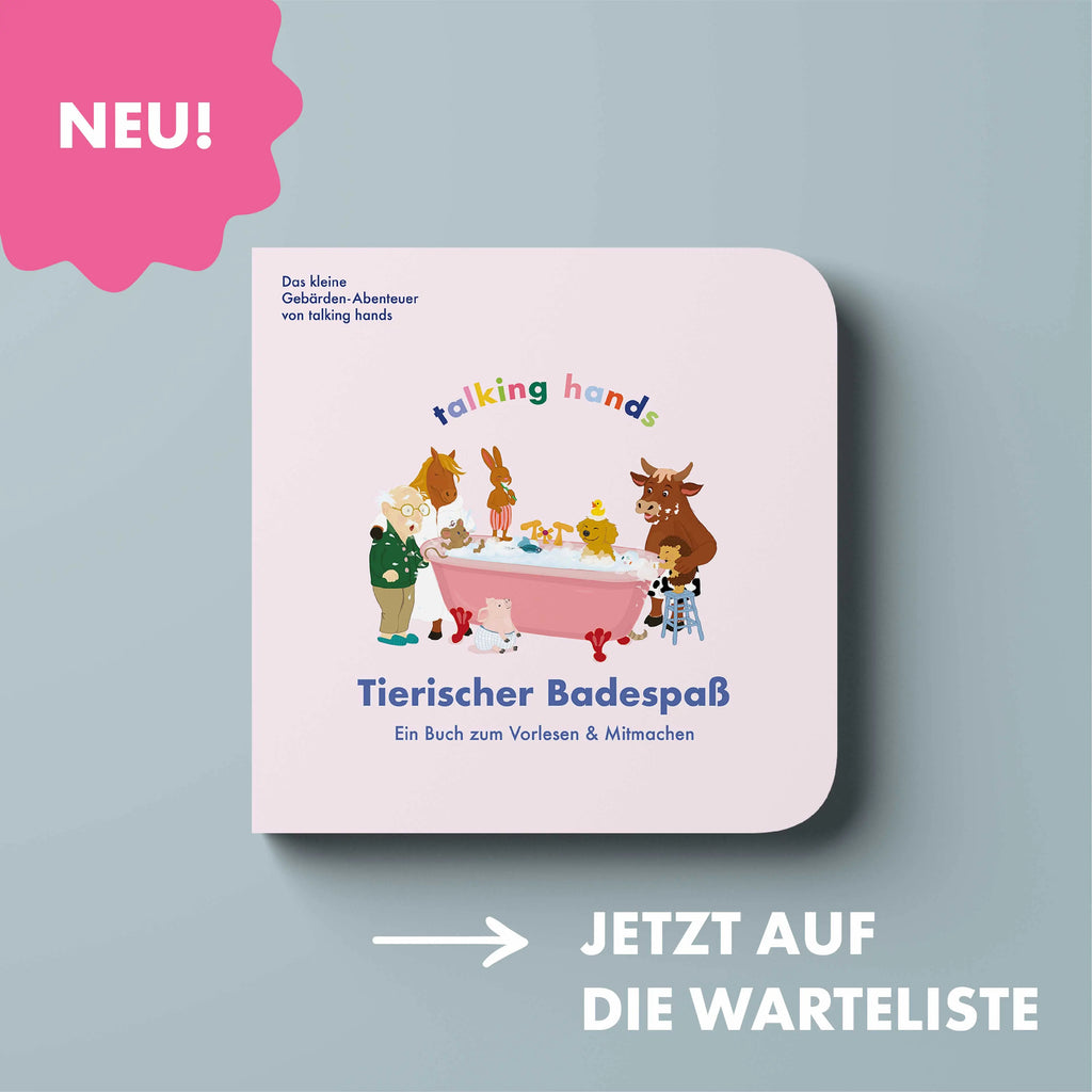 Gebärden-Abenteuer: Tierischer Badespaß talking hands flipbooks
