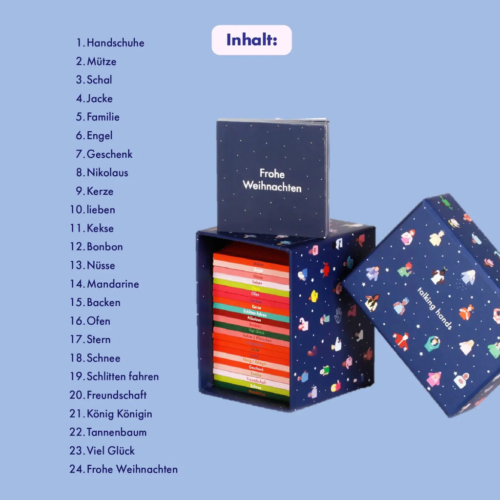 Gebärden Adventskalender - Limited Edition talking hands flipbooks