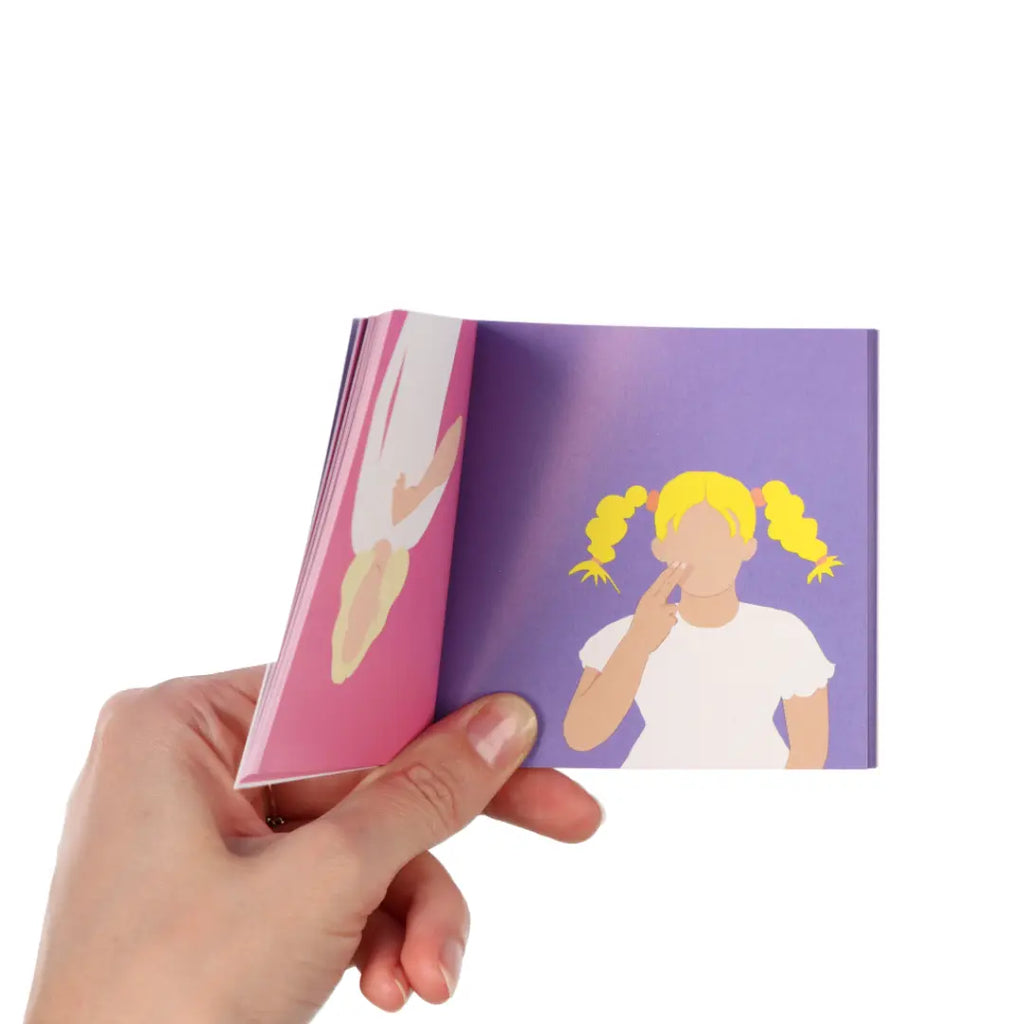 Name + zusammen Gebärden Daumenkino talking hands flipbooks