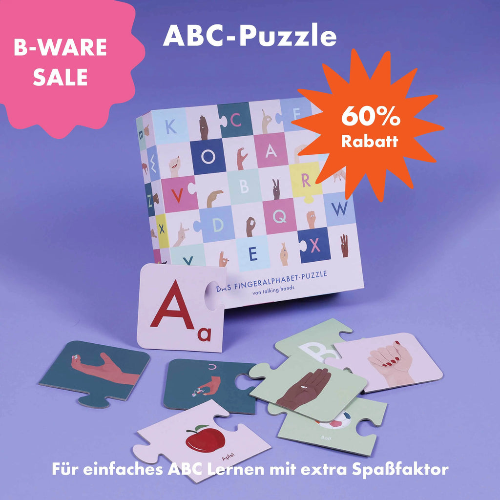 Puzzle Fingeralphabet – B-WARE SALE talking hands flipbooks