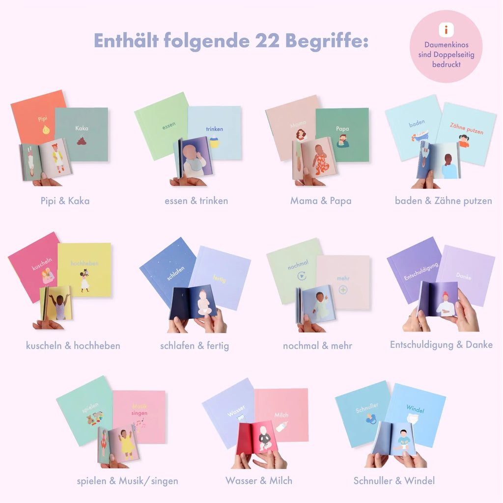 Babygebärden Starter Set talking hands flipbooks