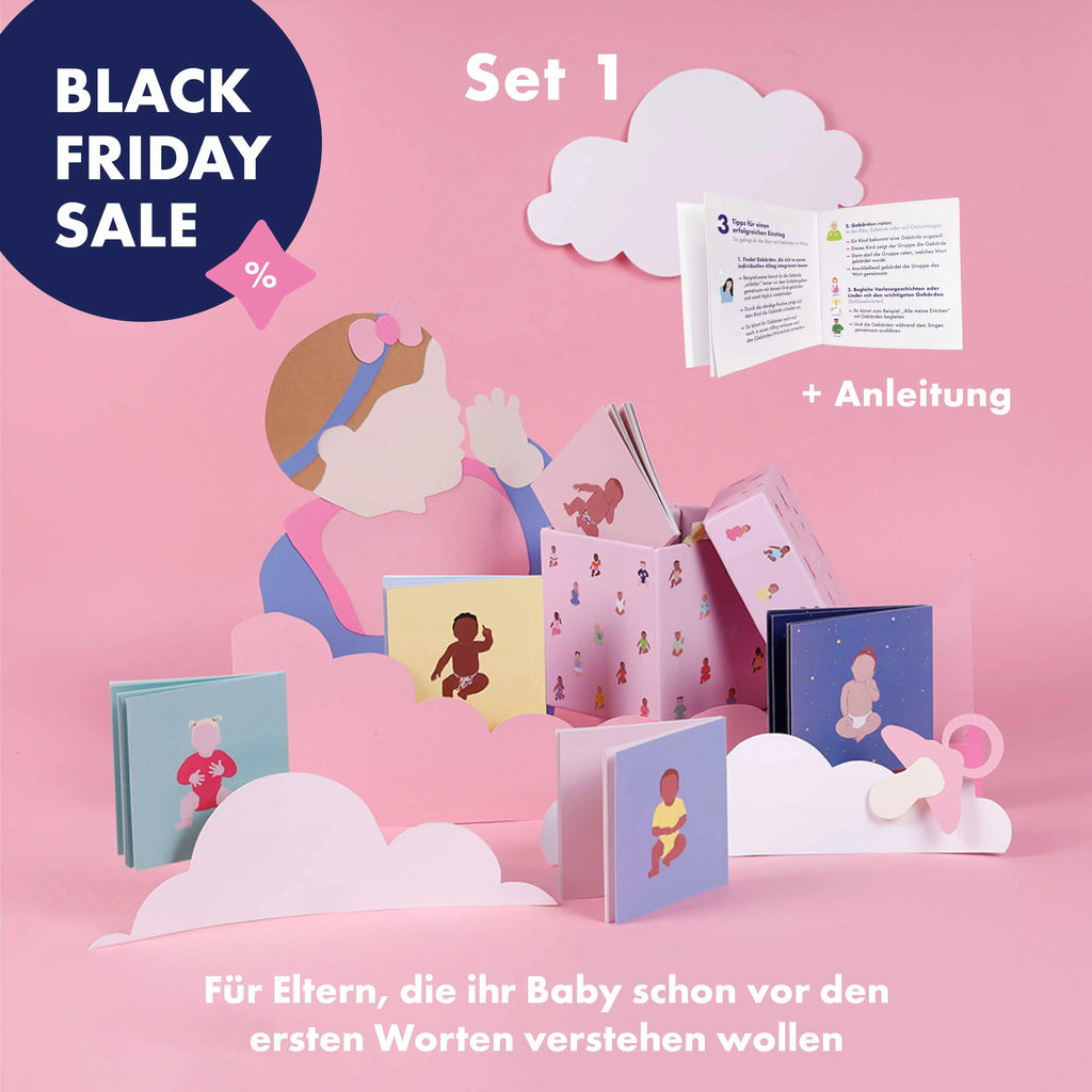 Babygebärden Starter Set talking hands flipbooks