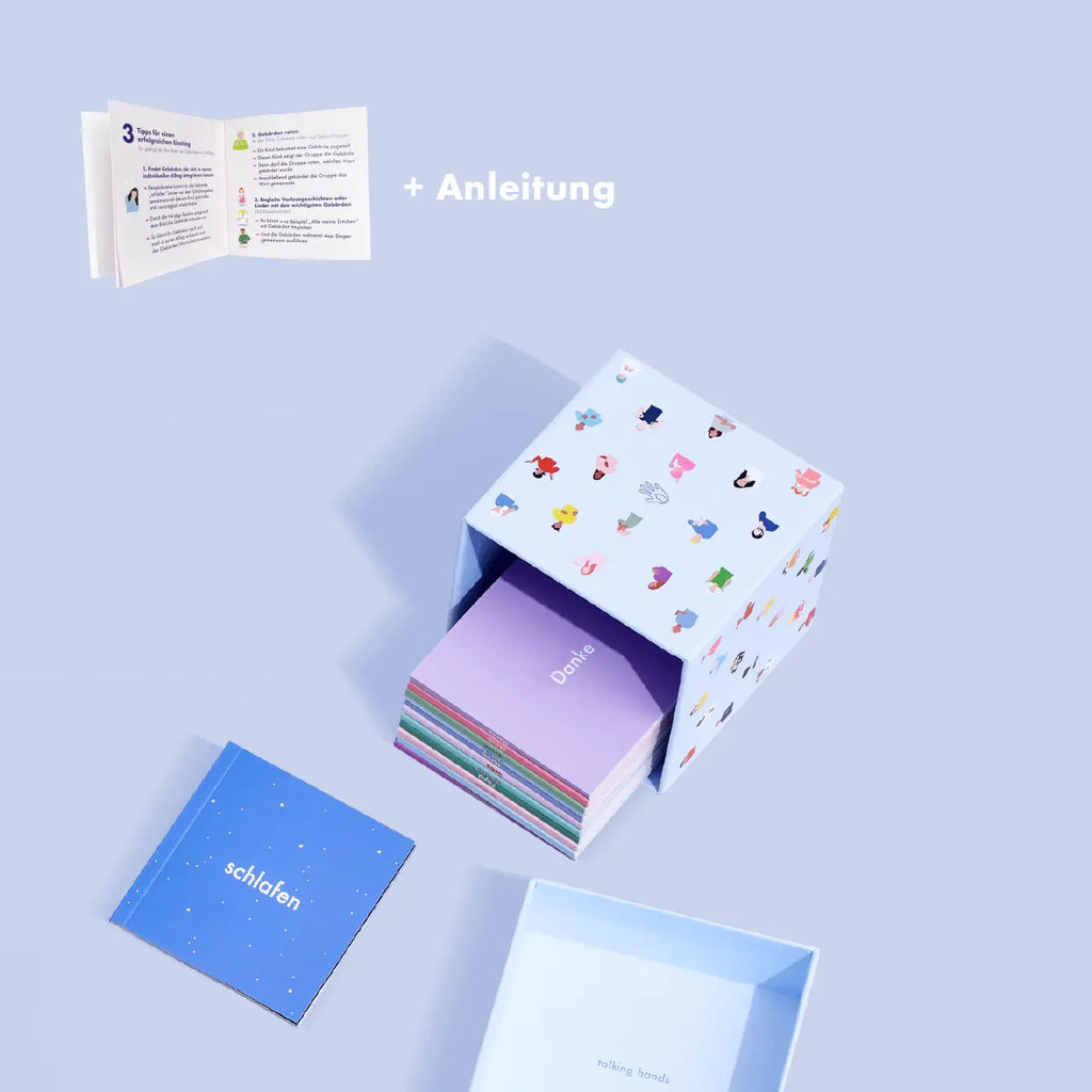 Starter-Set Gebärden Daumenkinos talking hands flipbooks