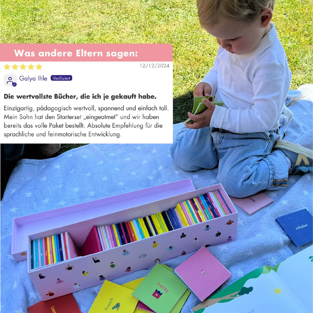 Starter-Set Gebärden Daumenkinos talking hands flipbooks