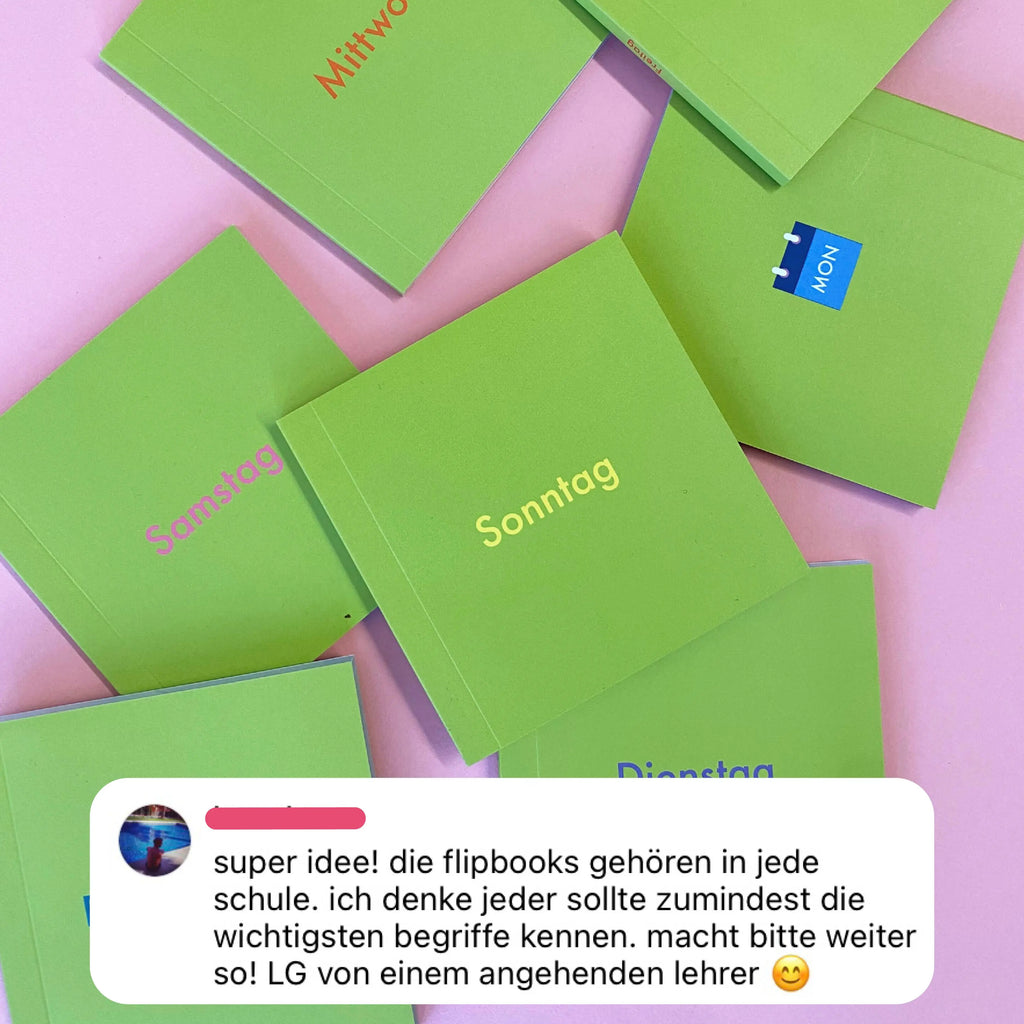 Wochentage & Jahreszeiten Gebärden Set talking hands flipbooks