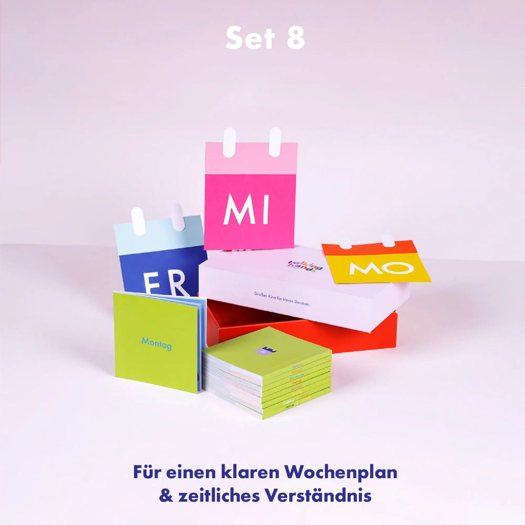 Wochentage & Jahreszeiten Set talking hands flipbooks