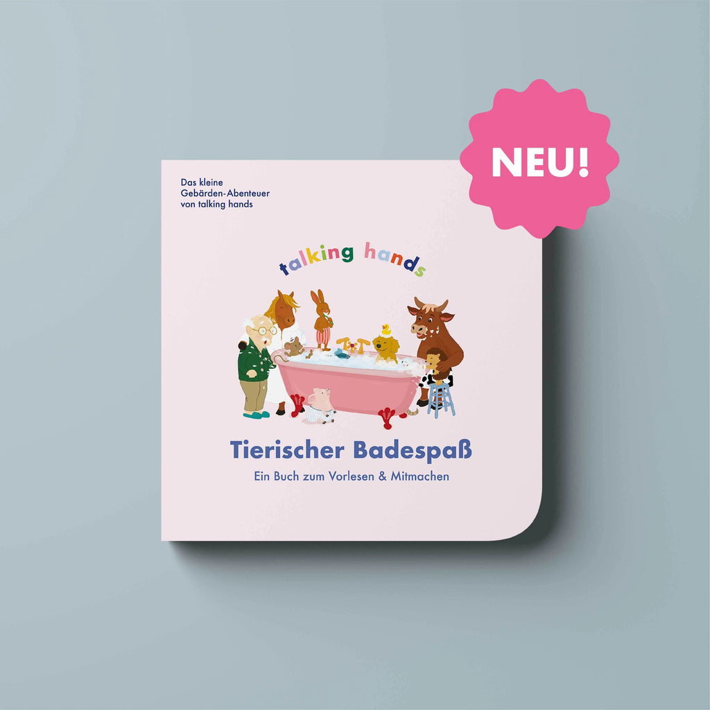 Vorlesebuch: Tierischer Badespaß talking hands flipbooks