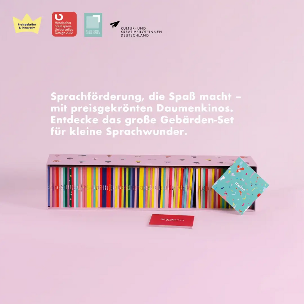 Grundwortschatz Set mit 120 Gebärden talking hands flipbooks