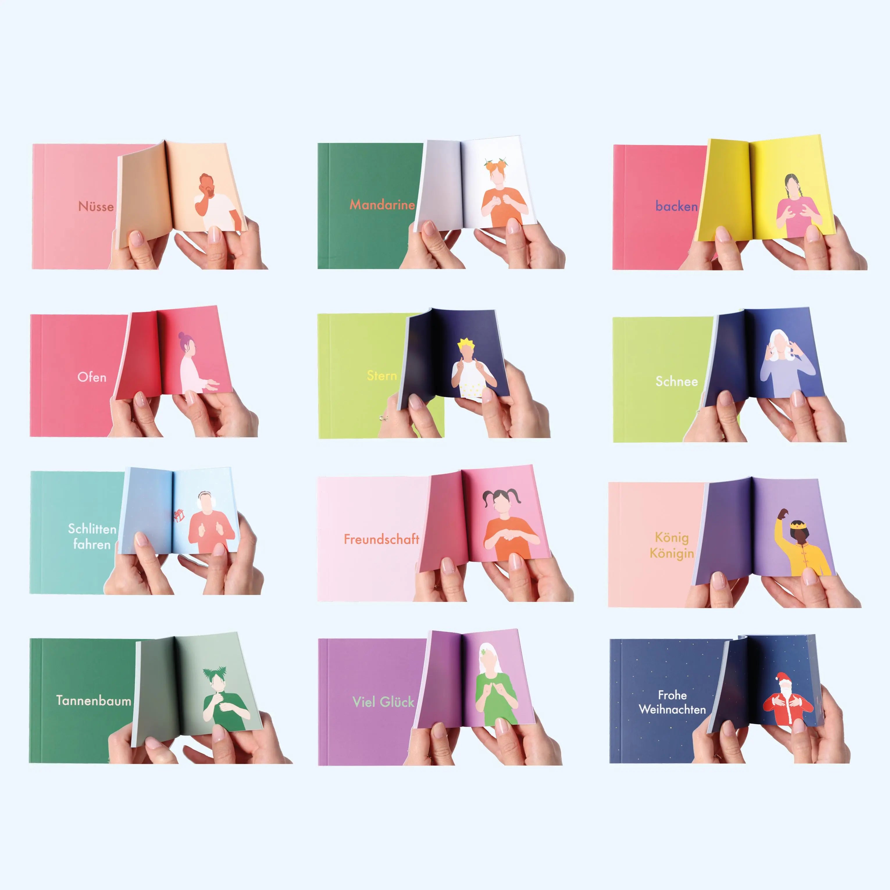 julia handschuh hebamme Winter-Set – talking hands flipbooks