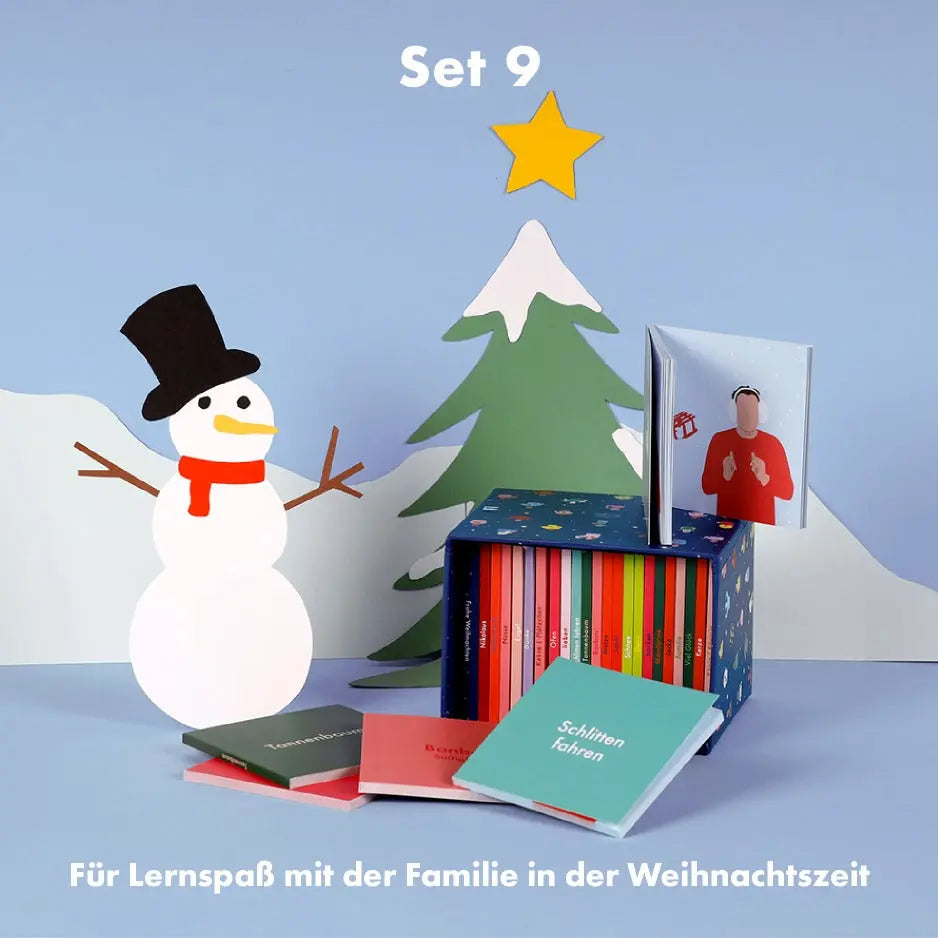 Winter-Set talking hands flipbooks