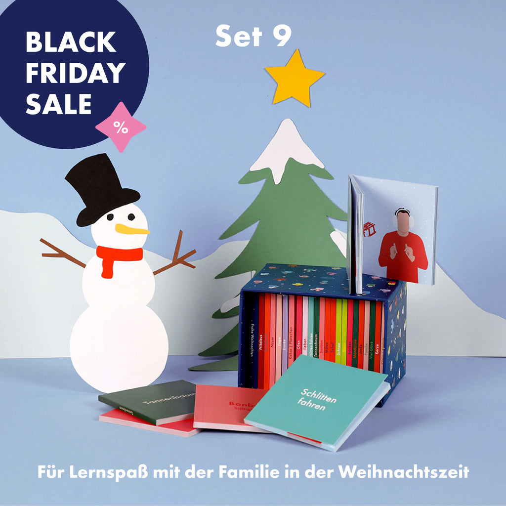 Winter-Set talking hands flipbooks